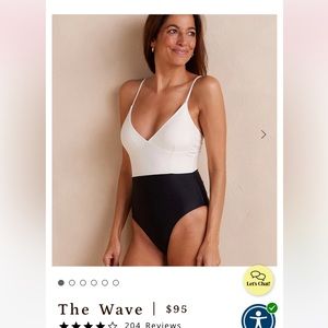 Summersalt one piece - The Wave in sea urchin/black. Size 6.